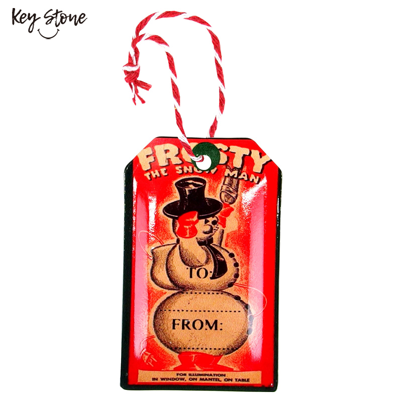 ■キーストーン■■2026X'mas　先行予約■　メタルクリスマスタグ Frosty snowman
