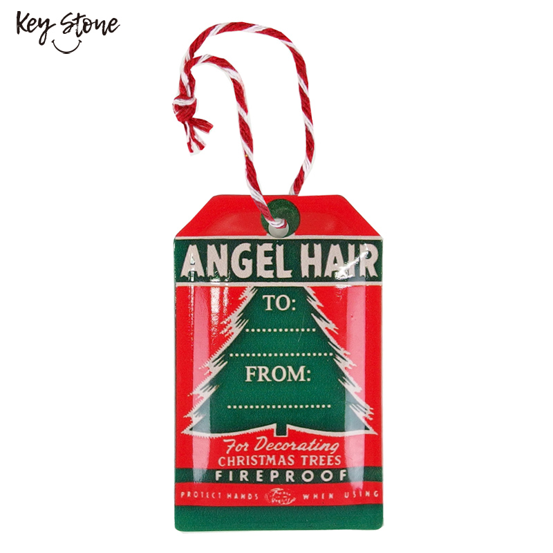 ■キーストーン■■2026X'mas　先行予約■　メタルクリスマスタグ Angle hair