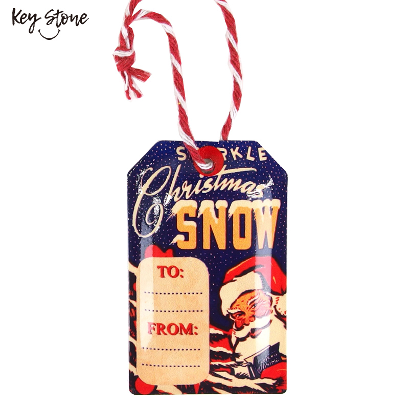 ■キーストーン■■2026X'mas　先行予約■　メタルクリスマスタグ Sparkle snow