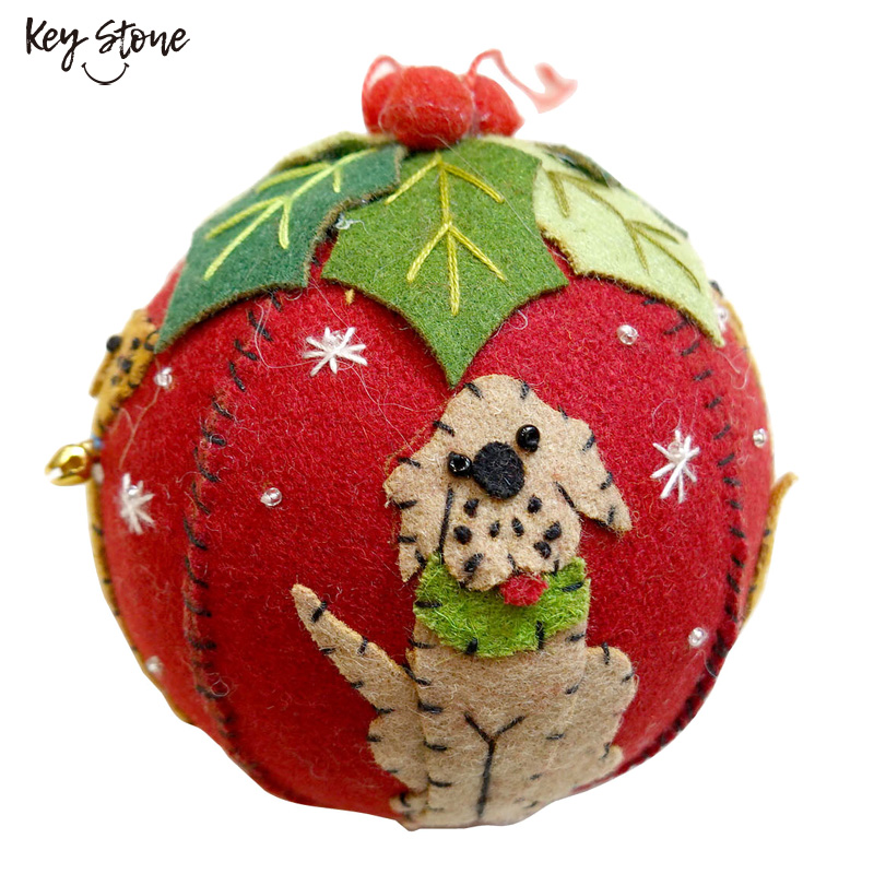 ■キーストーン■■2026X'mas　先行予約■　フェルトオーナメント BALL　ドッグ