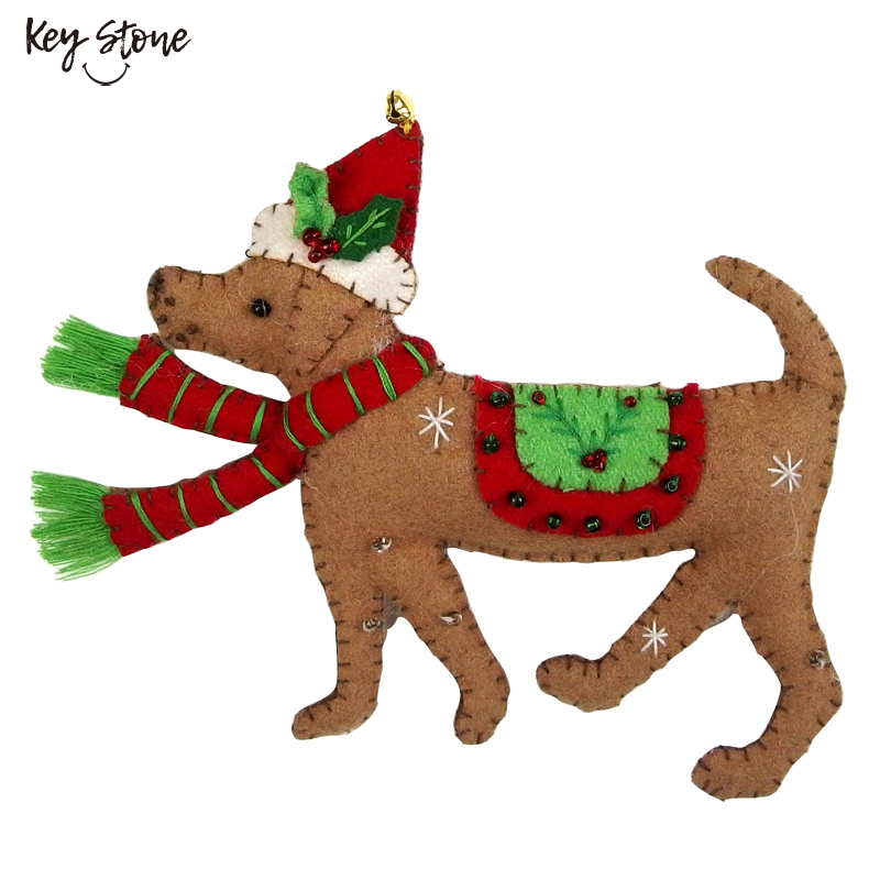 ■キーストーン■■2026X'mas　先行予約■　フェルトオーナメント DOG　C
