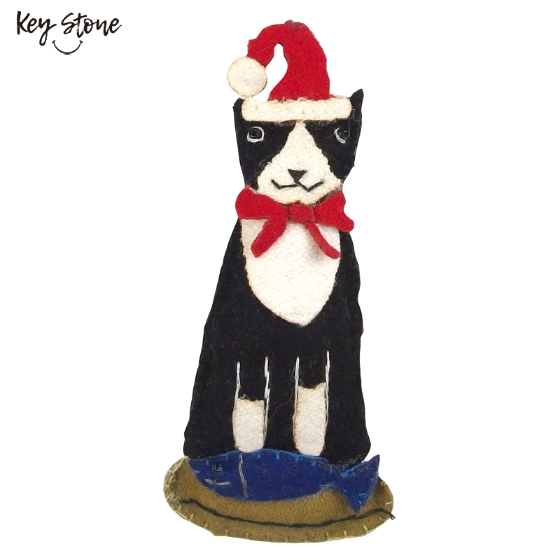 ■キーストーン■■2026X'mas　先行予約■　フェルトオーナメント CAT　A