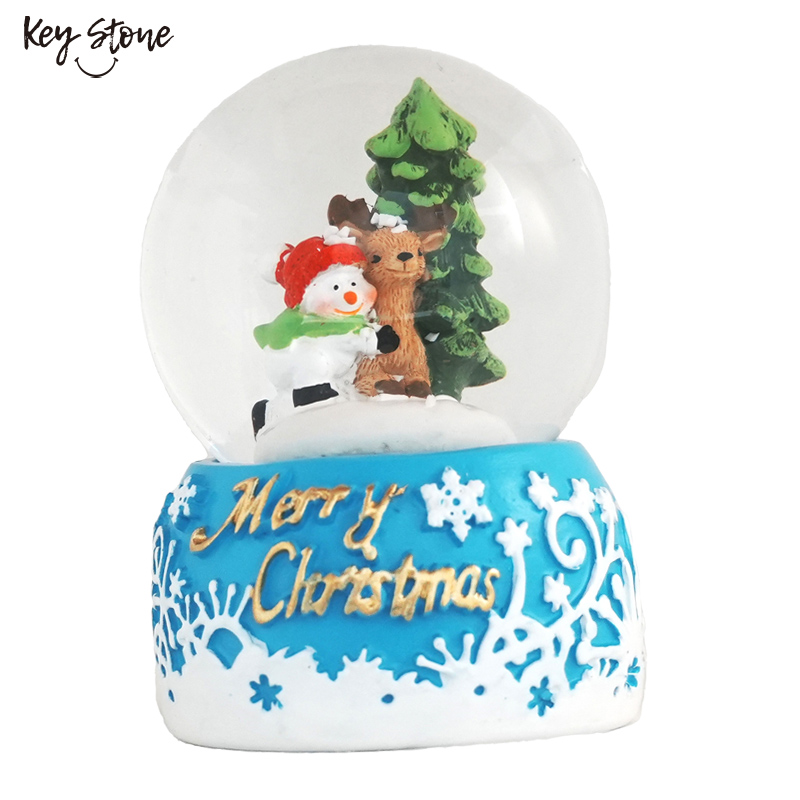 ■キーストーン■■2026X'mas　先行予約■　スノードーム45mm　MERRYCHRISTMAS　スノーマン