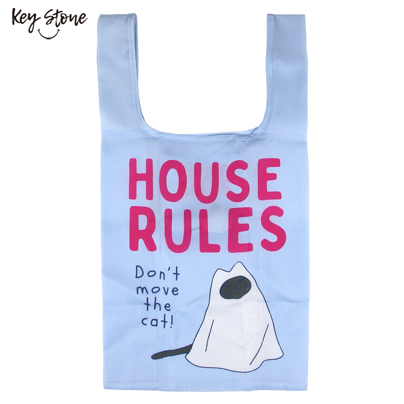 ■キーストーン■■2026AW　先行予約■　キャットポスターエコバッグ　HOUSE　RULES