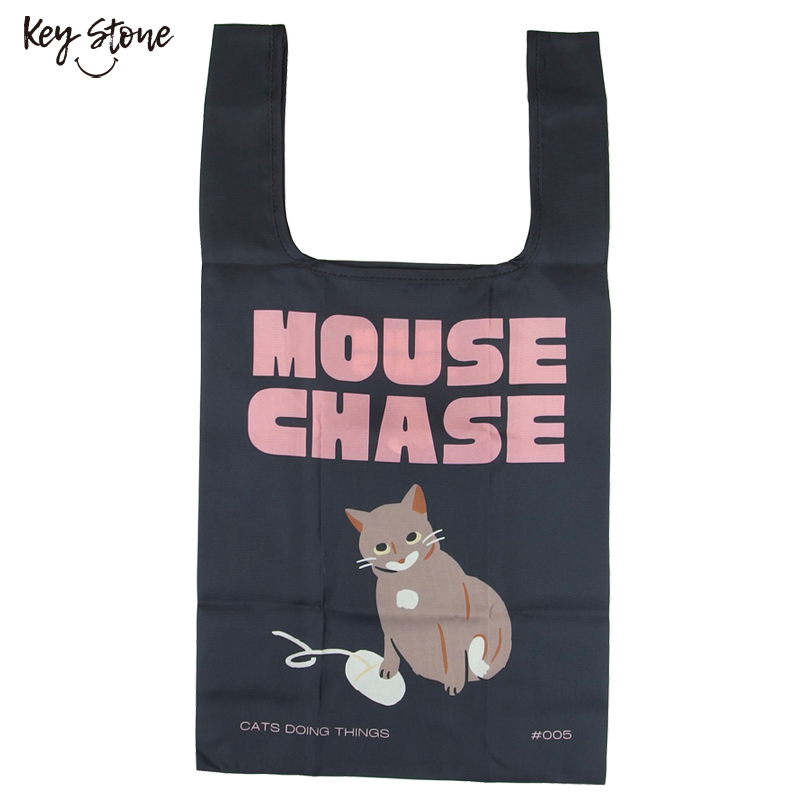 ■キーストーン■■2026AW　先行予約■　キャットポスターエコバッグ　MOUSE　CHASE