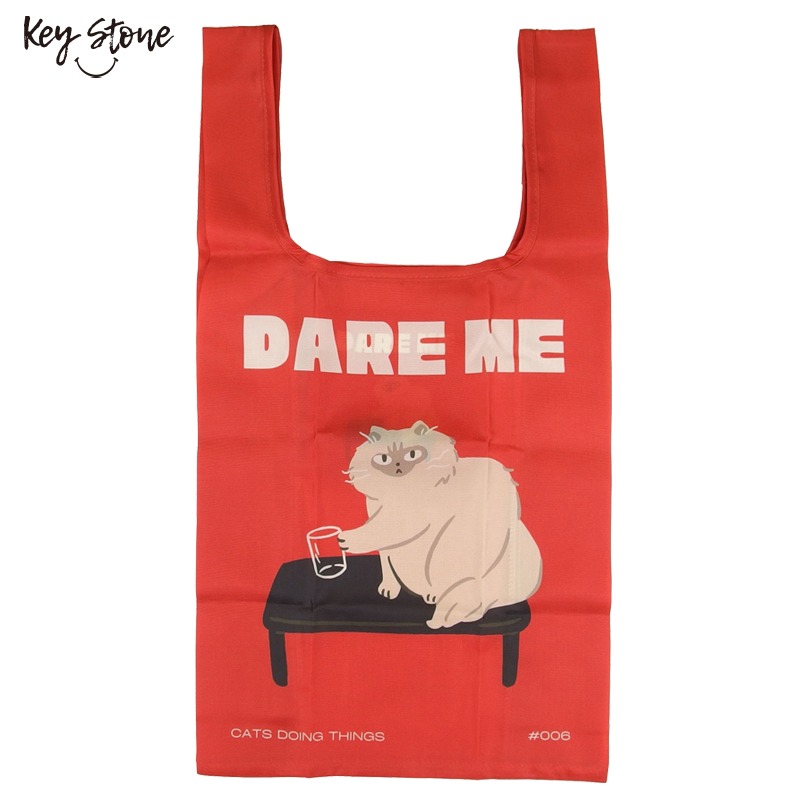 ■キーストーン■■2026AW　先行予約■　キャットポスターエコバッグ　DARE　ME