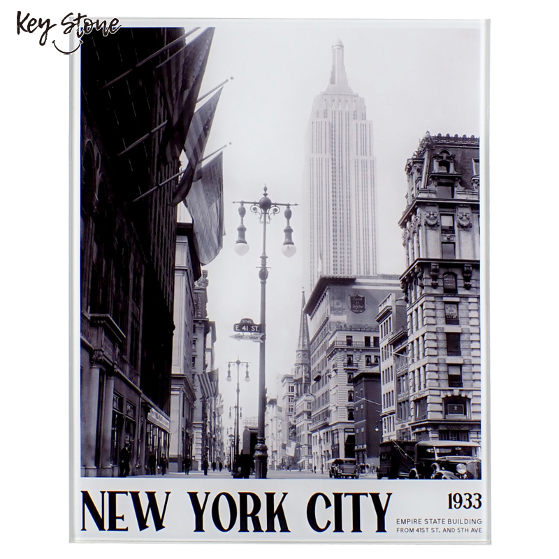 ■キーストーン■■2026AW　先行予約■　ガラスアートピクチャー　NEW YORK CITY