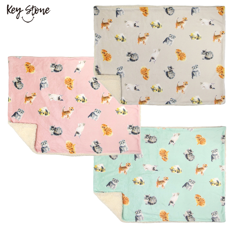■キーストーン■■2026AW　先行予約■　フランネルボアブランケット　BABY　CAT