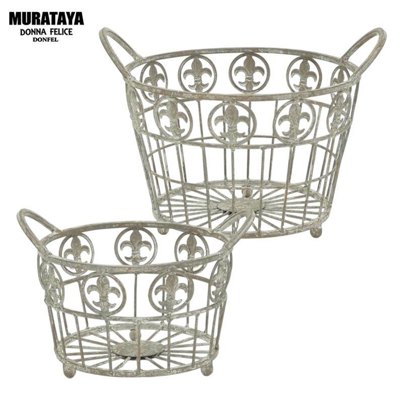 ■村田屋産業■■2026AW　新作■　リリーラウンドバスケット