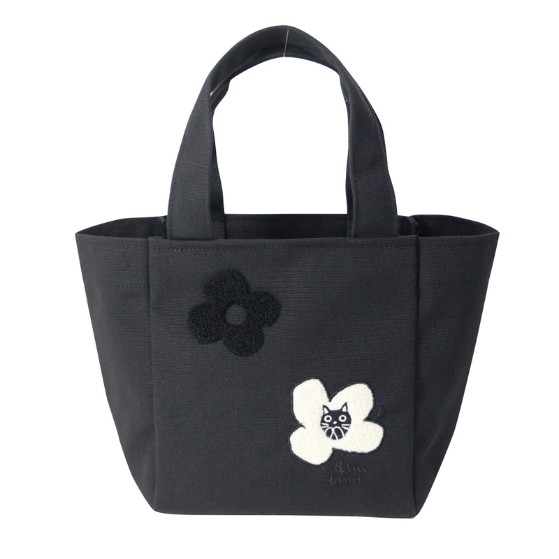■ノアファミリー■■2026SS　新作■　花たま　ランチトートバッグ　ブラック