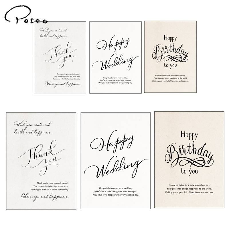 ■パセオ■■2026AW　新作■　メッセージカード（アソート6枚入）