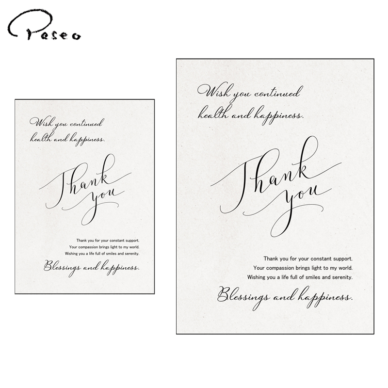 ■パセオ■■2026AW　新作■　メッセージカード（6枚入）　Thank you