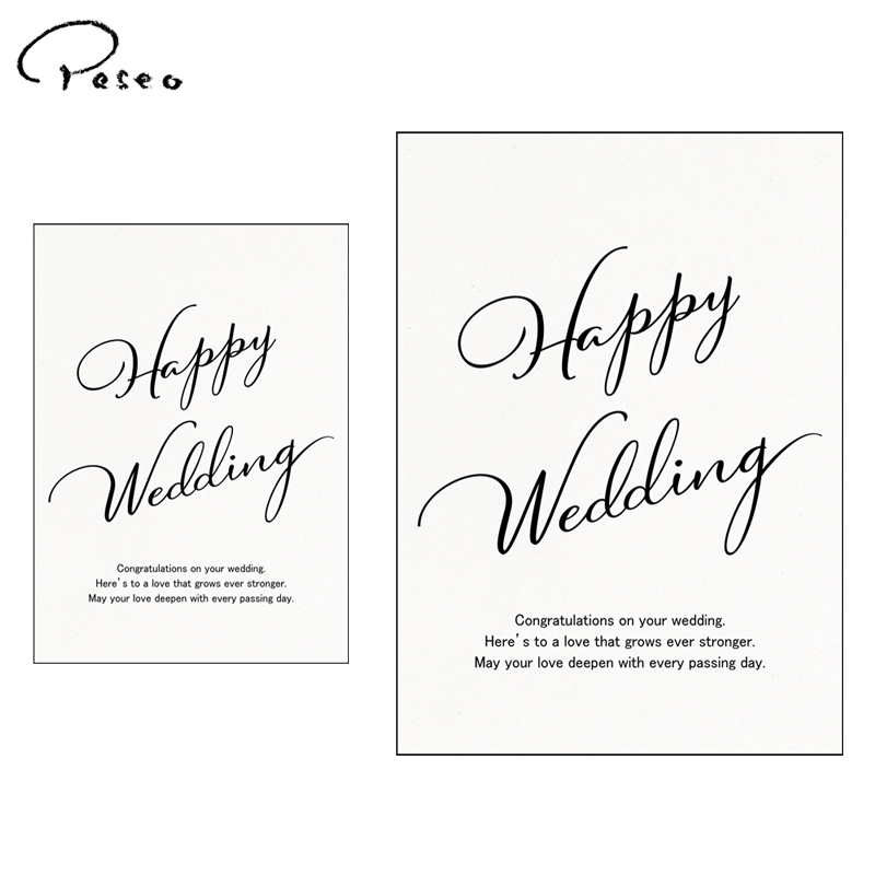 ■パセオ■■2026AW　新作■　メッセージカード（6枚入）　Happy wedding