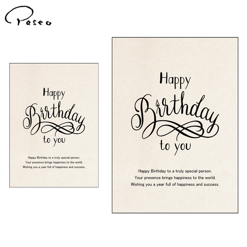 ■パセオ■■2026AW　新作■　メッセージカード（6枚入）　Happy Birthday