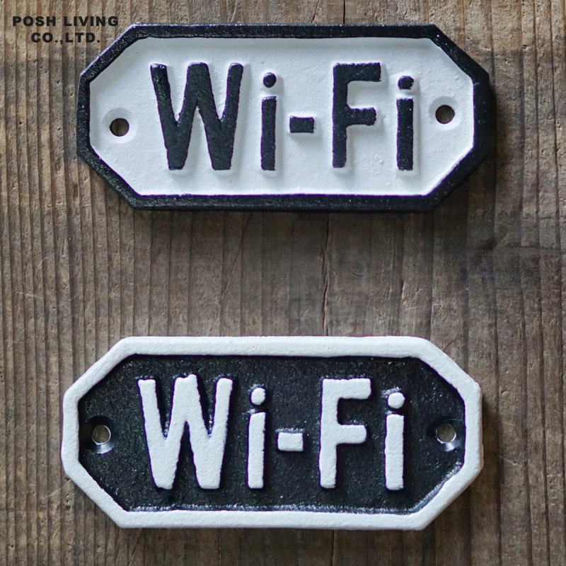 ■ポッシュリビング■■DIYアイテム特集■　サインプレート Wi-Fi
