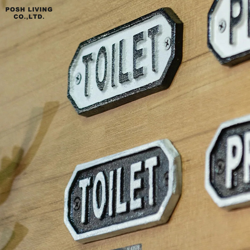 ■ポッシュリビング■■DIYアイテム特集■　サインプレート　TOILET