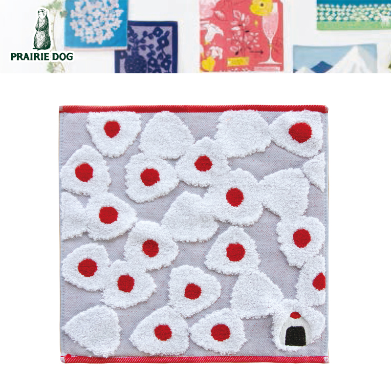 ■PRAIRIE DOG（プレーリードッグ）■【日本製】　Meets!　ジャガードタオルハンカチ　おにぎり
