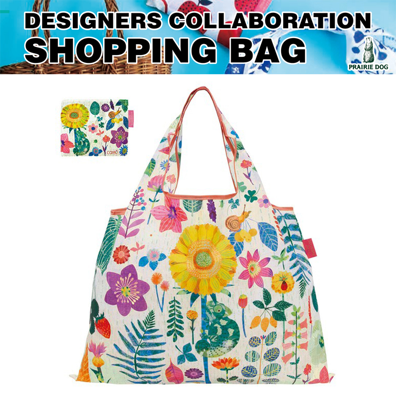 ■PRAIRIE DOG（プレーリードッグ）■　【COMO DESIGN】　2way Shopping Bag　フラワー