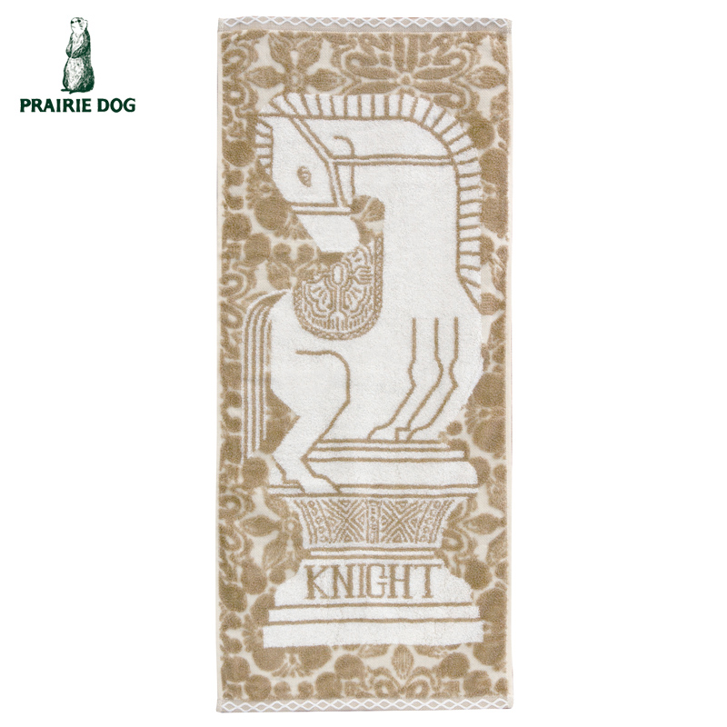 ■プレーリードッグ■■2026SS　新作■　【増渕 芽久美 DESIGN】　デザイナーズフェイスタオル　KNIGHT