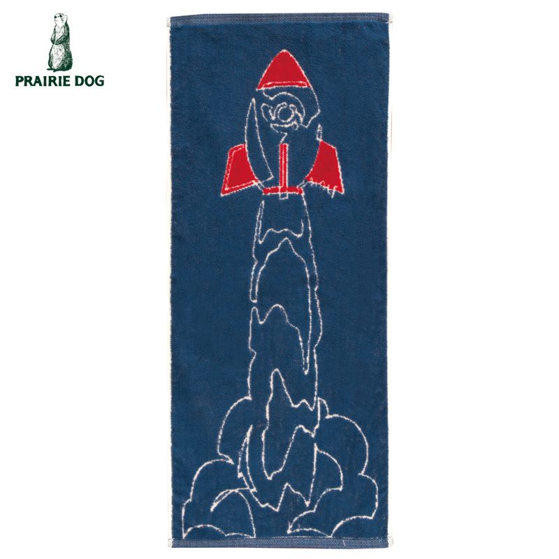 ■プレーリードッグ■■2026SS　新作■　【YUIHALF DESIGN】　デザイナーズフェイスタオル　ROCKET