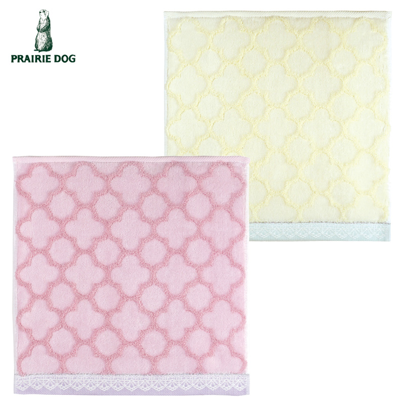 ■プレーリードッグ■■2026SS　新作■　ハッピーオーガニック　レースジャガードハンカチ