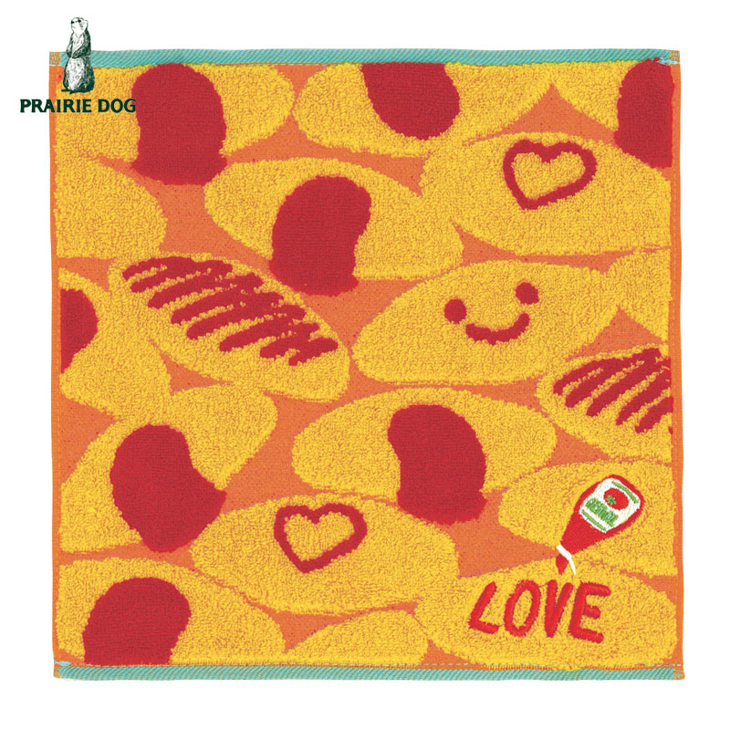 ■プレーリードッグ■■2026SS　新作■　Meets!　GuuGuuジャガードタオルハンカチ　オムライス