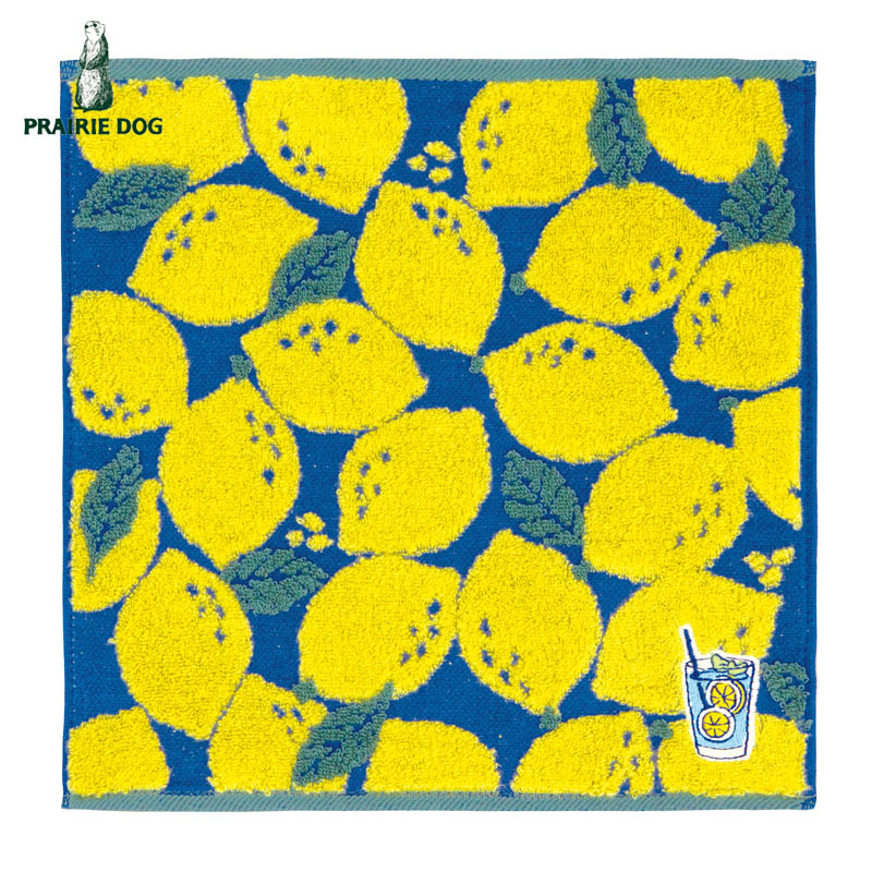 ■プレーリードッグ■■2026SS　新作■　Meets!　GuuGuuジャガードタオルハンカチ　レモン