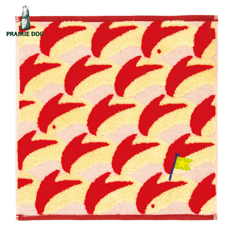 ■プレーリードッグ■■2026SS　新作■　Meets!　GuuGuuジャガードタオルハンカチ　うさぎりんご