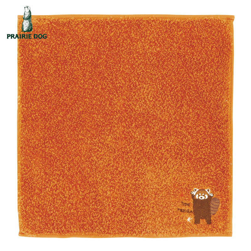 ■プレーリードッグ■■2026SS　新作■　オーガニックコットンハンカチ　レッサーパンダ