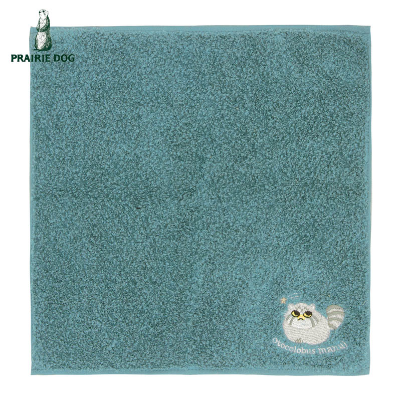 ■プレーリードッグ■■2026SS　新作■　オーガニックコットンハンカチ　マヌルネコ