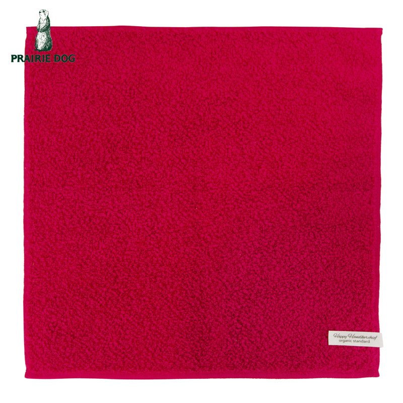 ■プレーリードッグ■■2026SS　新作■　ハッピーハンカチ　オーガニックスタンダード　レッド
