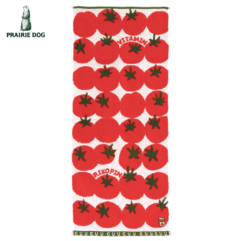 ■プレーリードッグ■■2026SS　新作■　Meets!　GuuGuuジャガードフェイスタオル　トマト