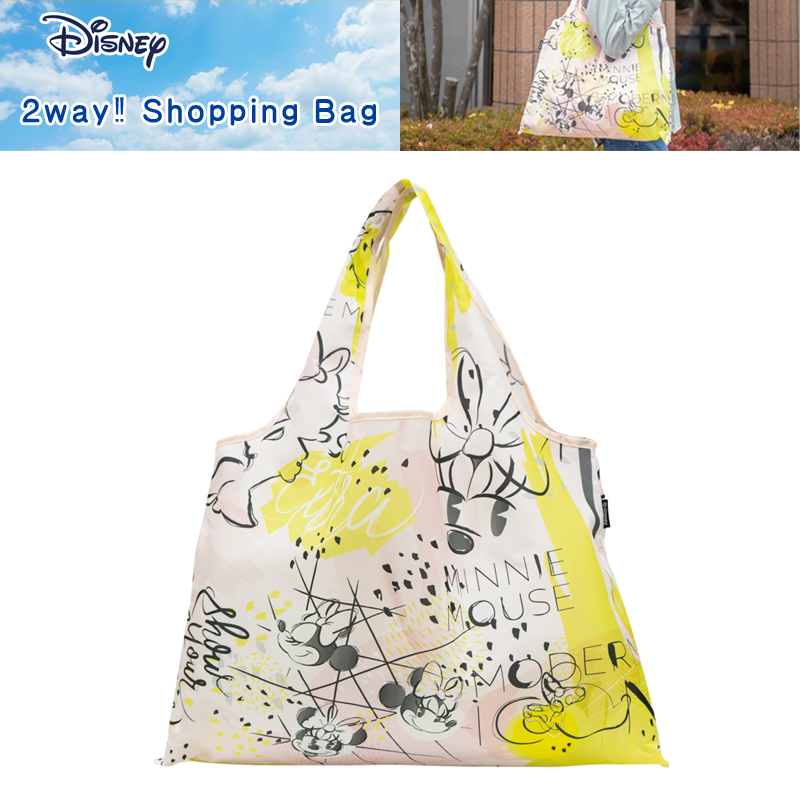 ■PRAIRIE DOG（プレーリードッグ）■■2022SS　新作■　Disney　2way Shopping Bag　ペイント／ミニー