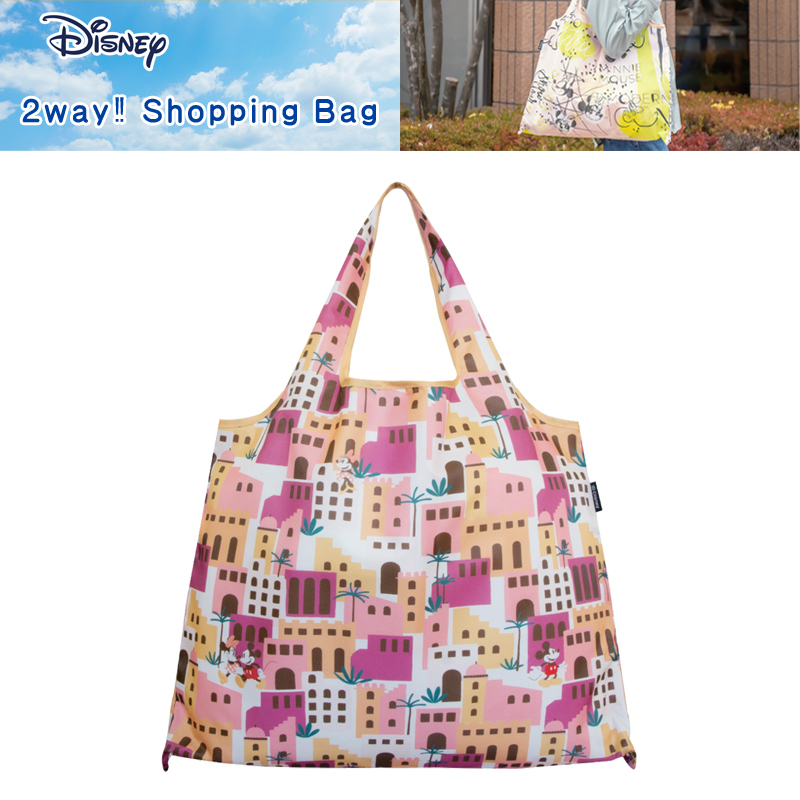 ■PRAIRIE DOG（プレーリードッグ）■■2022SS　新作■　Disney　2way Shopping Bag　オアシスデート／ミッキー&ミニー