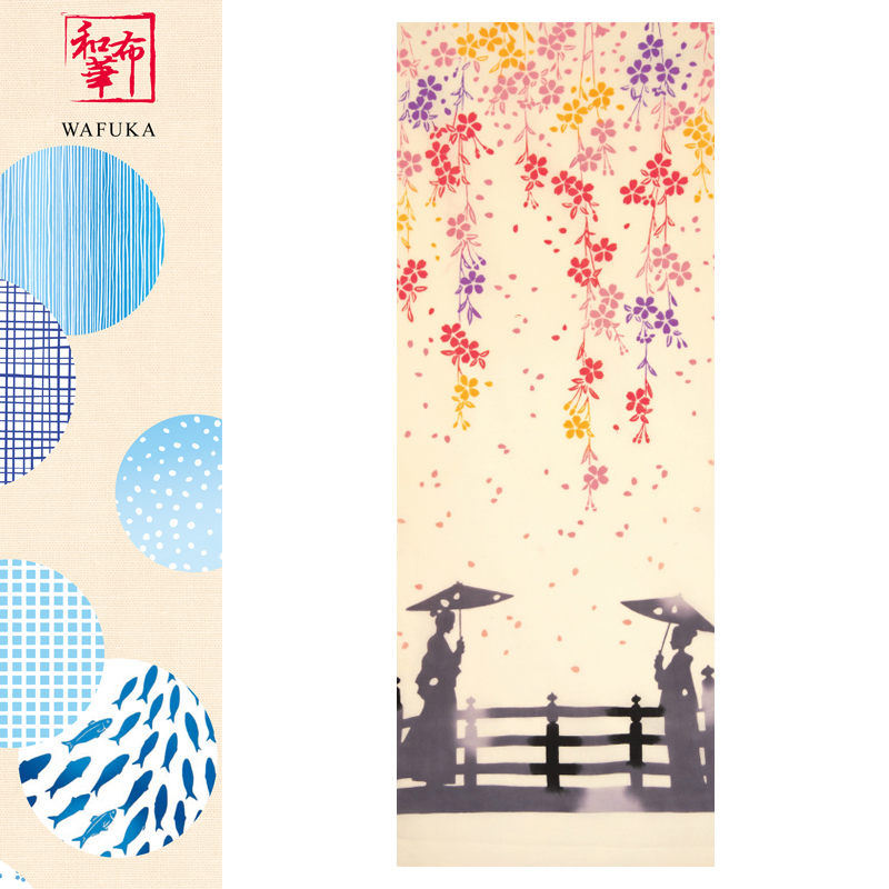 ■PRAIRIE DOG（プレーリードッグ）■■2022SS　新作■　【日本製】　春模様　手ぬぐい　舞桜風景