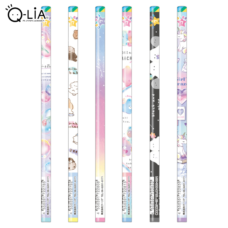 ■Q-LiA（クーリア）■　7色鉛筆（丸軸）