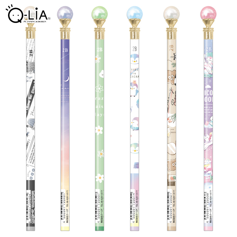 ■Q-LiA（クーリア）■　ビッグパール鉛筆（2B/丸軸）
