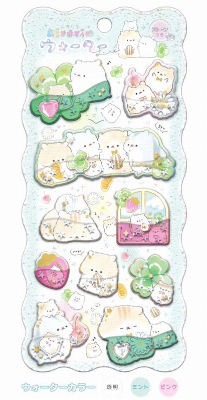 【正規品】■Q-LiA(クーリア)■■2025AW　先行予約■　キラリンウォーターシール　はむはむハムちゃん