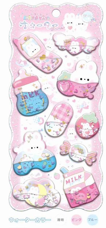 【正規品】■Q-LiA(クーリア)■■2025AW　先行予約■　キラリンウォーターシール　ももいろみるく