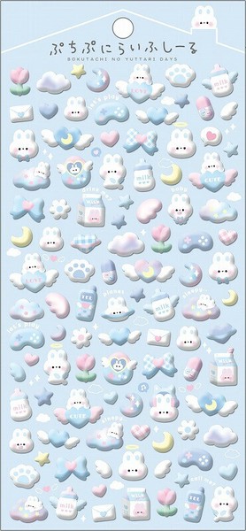 ■Q-LiA(クーリア)■■2025AW　先行予約■　ぷちぷにらいふシール　うさらいふ