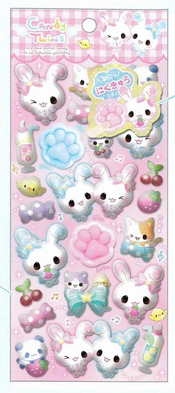 ■Q-LiA(クーリア)■■2025AW　先行予約■　スペシャルもっちもちシール　キャンディツインズ