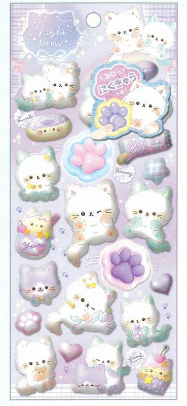 ■Q-LiA(クーリア)■■2025AW　先行予約■　スペシャルもっちもちシール　ナイトミャウ