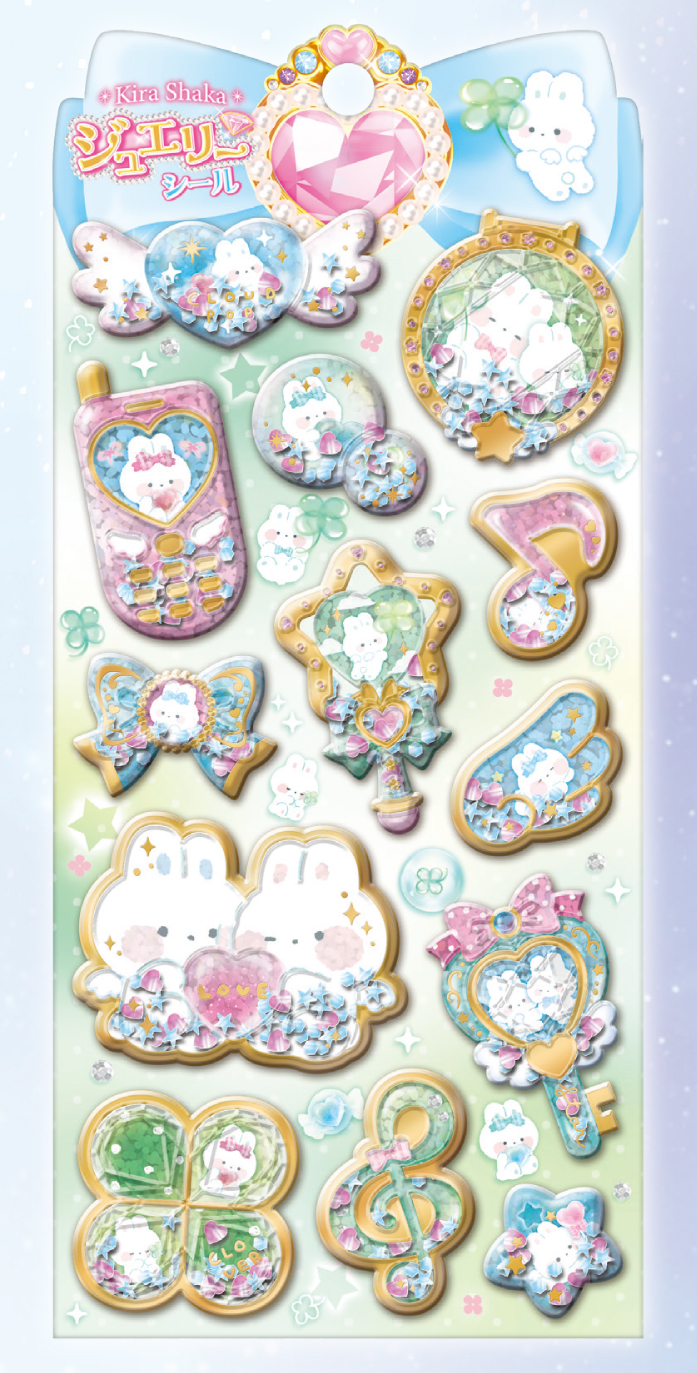 ■Q-LiA(クーリア)■■2026SS　先行予約■　キラシャカ　ジュエリーシール　クラウドポップタイム