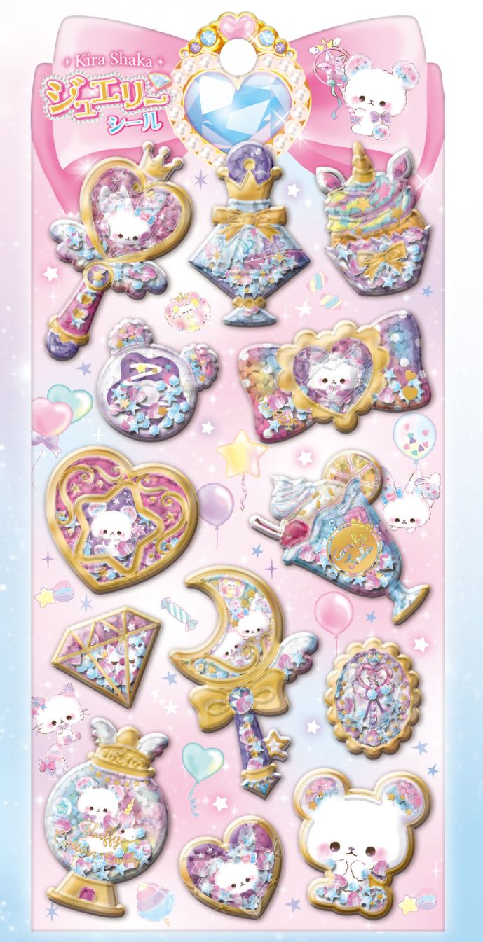 ■Q-LiA(クーリア)■■2026SS　先行予約■　キラシャカ　ジュエリーシール　フラッフィーコットンキャンディ