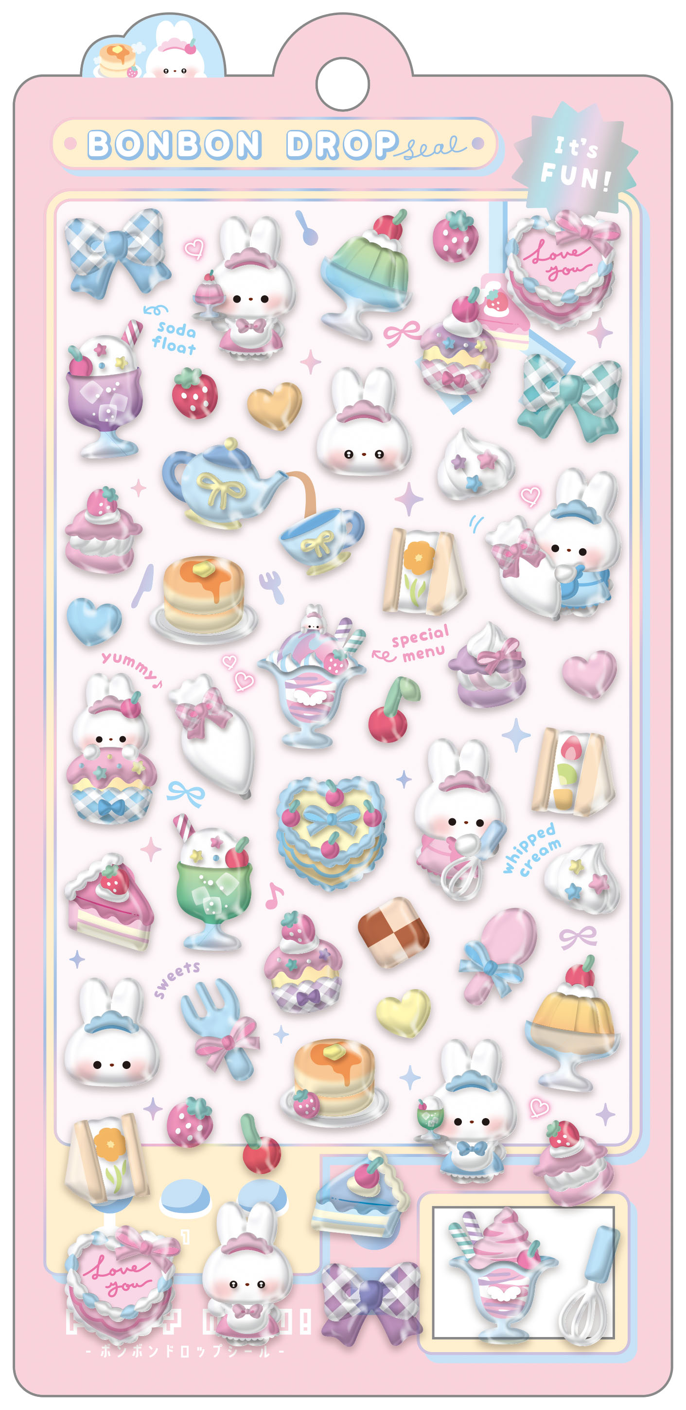 ■Q-LiA(クーリア)■【正規品】■2026SS　先行予約■　ボンボンドロップシール　すいーつボンボン