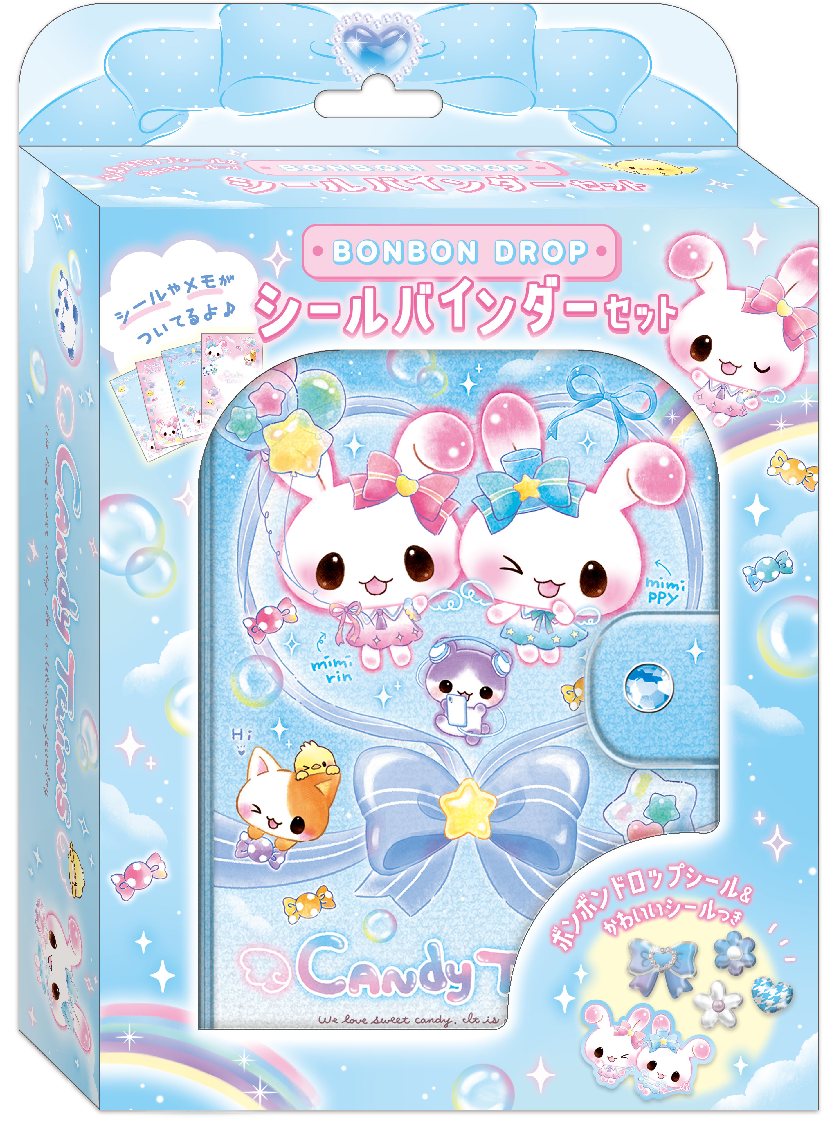 ■Q-LiA(クーリア)■【正規品】■2026SS　先行予約■　ボンボンドロップ　シールバインダーセット　キャンディツインズ