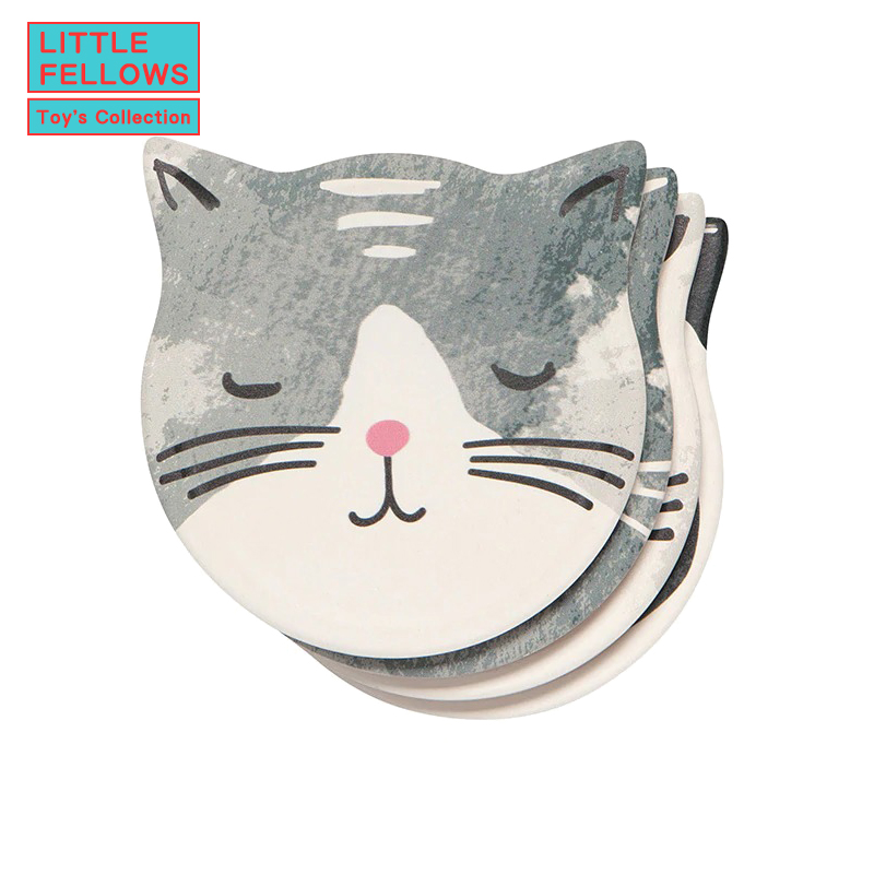 【パディマ限定　特別SALE】■湘南インターナショナル■　吸水コースター　Cat Meow　4枚セット