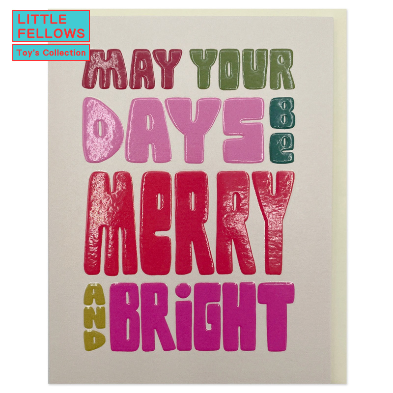 ■湘南インターナショナル■■2025X'mas　先行予約■　グリーティングカード　May your Days Be Merry and Bright