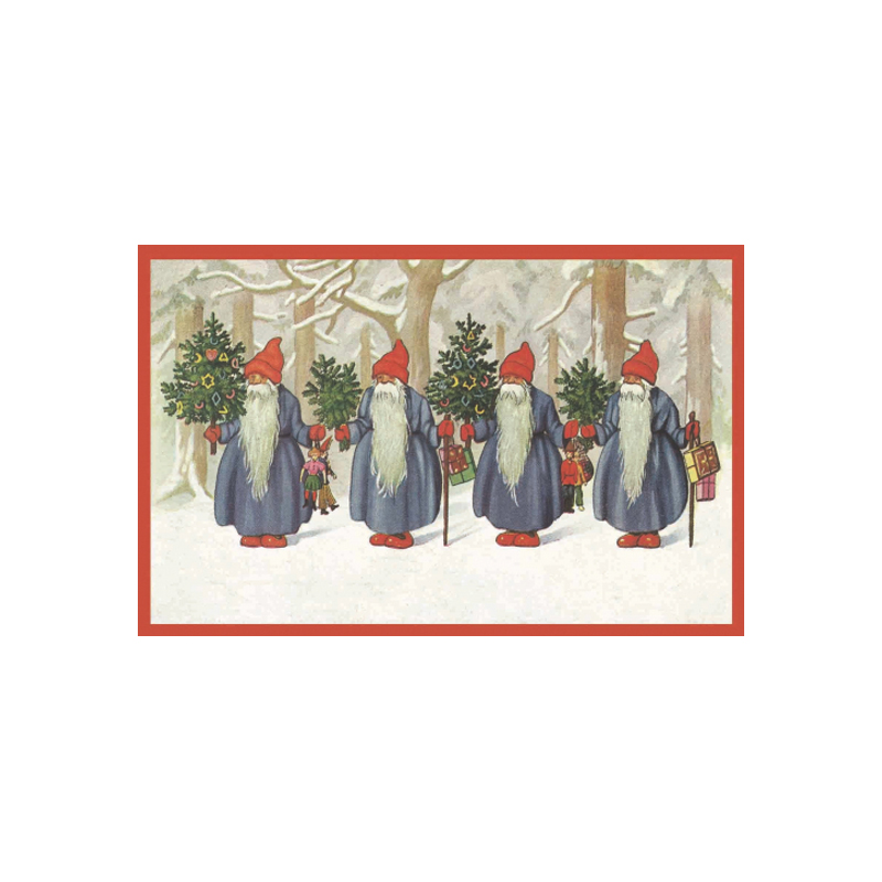 ■湘南インターナショナル■■2026X'mas　先行予約■　クリスマスポストカード　4人のノーム