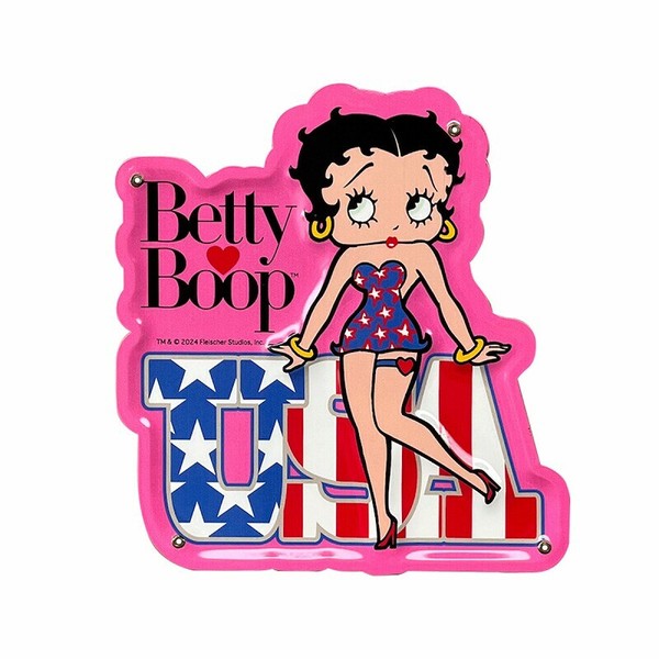 ■S.H.O ENTER PRISE（ショー・エンタープライズ）■■2024AW　新作■　BETTY BOOP　ミニエンボスメタルサイン　00003-03